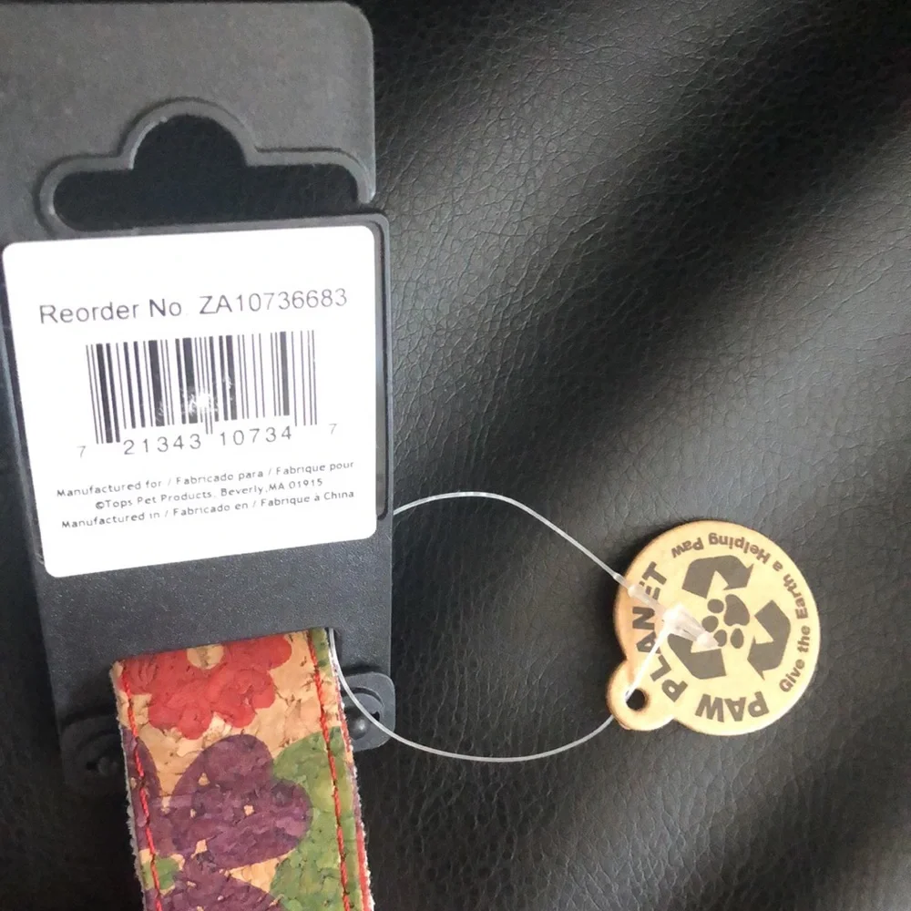Casual Canine Natural Cork Lead With Bamboo Lining Purple - Picture 4 of 4